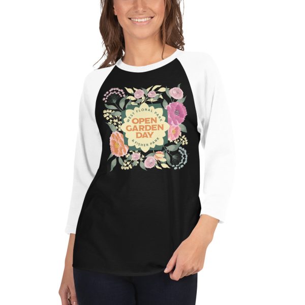 Unisex 3/4 Sleeve Raglan Shirt - Image 2