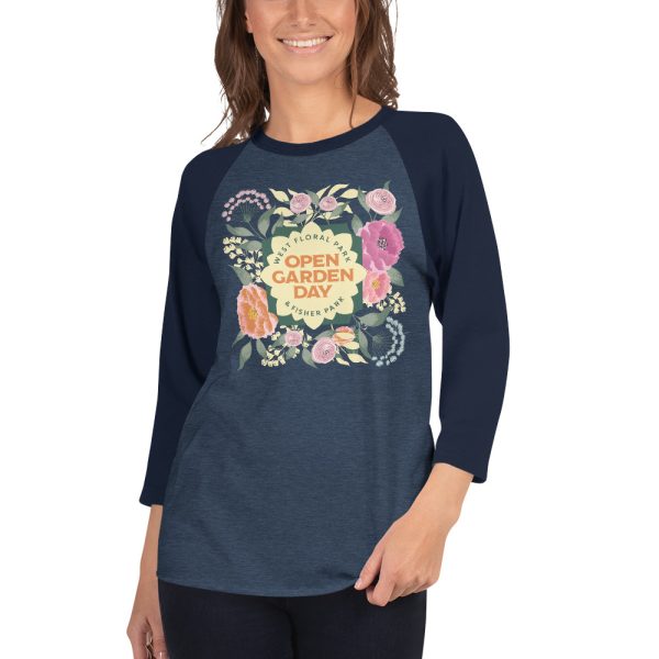 Unisex 3/4 Sleeve Raglan Shirt - Image 3