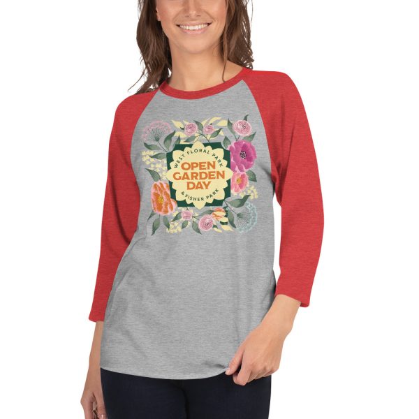 Unisex 3/4 Sleeve Raglan Shirt - Image 5